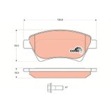 Recover Renault Kangoo Megane Ön Fren Balatası 2001-2008