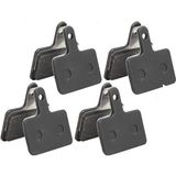 Rectus 4 Adet Bisiklet Hidrolik Mekanik Disk Kaliper Fren Balatası Shimano Model Organıc Balata - Açık Gri