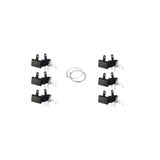 Rectus 6 Set Bisiklet Hidrolik Mekanik Disk Kaliper Fren Balatası Shimano Model Bisiklet Balata fren teli