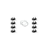 Rectus 8 Set Bisiklet Hidrolik Mekanik Disk Kaliper Fren Balatası Shimano Model Bisiklet Balata fren teli