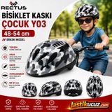 Rectus Çocuk Bisiklet Kaskı Y03 ( Erkek Model Beden 48-54 Cm)