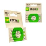 Recyko 650 Mah R03 Aaa Şarjlı 4'Lü İnce Kalem Pil
