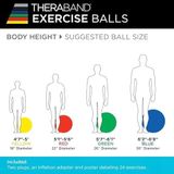 (Red - 55Cm Diameter) - Theraband Exercise And Stability Ball - Series 55 Cm (Red)
