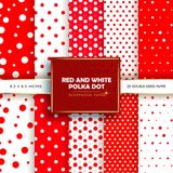 Red And White Polka Dot Scrapbook Paper: Double-Sided Decorative Craft Papers for JunkJournals, Wrapping, Card Making, Mixed Media & More
