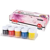 Red Apple 10 Renk Kumaş Boyası Seti 25 Ml Canlı Renkler ile Sanatsal Yaratıcılık İçin