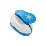 Red Apple Küçük Boy Şekilli Delgeç 1 Adet Mavi 1,5 cm Kar Tanesi Deseni Şeffaf Kapaklı