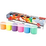 Red Apple Neon Parmak Boyası 6 Renk X 25 ml Sıralı Set