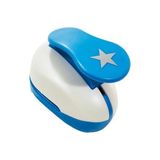 Red Apple Şekilli Büyük Boy Delgeç 3.8 cm Yıldız 1 Adet Beyaz - Mavi Renkli Tasarım