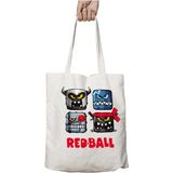 Red Ball Efsane Oyun Iki Tarafı Kalıcı Baskılı Yıkanabilir Çanta