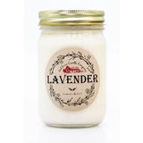 Red Barn Candle Company Lavanta Aromaterapi Mumu (12 oz) | Tamamen Doğal Soya Mumu ve Kurutulmuş Çiçekler | Esansiyel Yağ İçermiş | Evcil Hayvan + Duman Kokusu Giderici | ABD'de El Yapımı | Toksinsiz Mumlar
