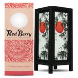 Red berry Thailand Lanna Lamp Tay Vintage El Yapımı ASYA Oryantal El Yapımı Japon Günbatımı Bambu Ağaç Sanatı Başucu Masa Lambası veya Zemin Ahşap Lamba Ev Yatak Odası Dekoru Modern JP Gün Batımı Bambu 5CE