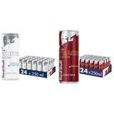 Red Bull Enerji İçeceği, Hindistan Cevizi ve Açai 250 ml (24'lü Paket, 250 ml x 24 Adet) ve Red Bull Enerji İçeceği, Şeftali, 250 ml (24'lü Paket, 24 x 250 ml)