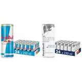 Red Bull Enerji İçeceği, Şekersiz, 250 ml (24'lü Paket, 250 ml x 24 Adet) ve Red Bull Enerji İçeceği, Hindistan Cevizi ve Açai 250 ml (24'lü Paket, 250 ml x 24 Adet)