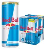 Red Bull Enerji İçeceği Şekersiz 250 ml (4’lü paket 4x250 ml) (6 paketi)