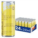 Red Bull Enerji İçeceği Yellow Edition, Sudachi Misket Limonu Aromalı Enerji İçeceği 250 ml x 24 Adet