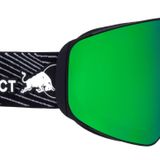 Red Bull Spect Eyewear Erkek JAM-02 kayak gözlüğü, siyah/yeşil kar, yeşil aynalı gül, M