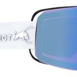 Red Bull Spect Eyewear Erkek REIGN-03 kayak gözlüğü, beyaz/açık mavi kar, mor, açık mavi aynalı, L