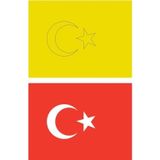 Red Castle KB-RC-153 Türk Bayrağı 15 Adet Büyük Boy A4 Kum Boyama Kartı Seti