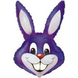 Red Castle S.s. Rabbit Boy Violet Folyo Balon-10 Adet (40 İNÇ 100 CM)