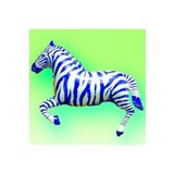 Red Castle S.s- Zebra Mavi Folyo Balon-10 Adet 40 Inç 100 Cm