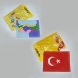 Red Castle Türkiye'nin Renkleri, 10 Adet Büyük Boy Kum Boyama Seti-Red Castle KB-RC-101
