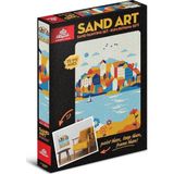 Red Castle YKO-14 Şehir ve Çiçekler Sand Art Kum Sanatı Yetişkin Kum Boyama Aktivite Seti