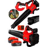 Red Devir Ayarlı Bl Motor 3.0Ah 2X Akülü Toz Talaş Ot Çalı Yaprak Üfleme Süpürme Makinesi