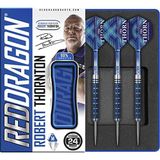 Red Dragon Robert"The Thorn Thornton 24 gram" Blue – % 95 Tungsten Steel Dart with Flights, şaft, cüzdan Checkout Card