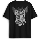 Red Hot RHCP Rock Müzik Music Sırt Ön Baskılı Oversize Tişört Unisex T-Shirt