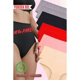 Red İç Giyim Yüksek Bel Büyük Beden Pamuklu Bato Kadın Külot 10'lu Paket (Battal Boy) - Renkli-4339 - 5XL