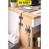 RED KİTCHEN 20 Adet Cırt Cırtlı Kablo Düzenleyici Kablo Tutucu Organizer