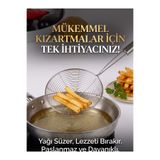 RED KİTCHEN Paslanmaz Çelik Tel Kevgir - Çıtır Kızartma Ve Yağ Süzme Süzgeci
