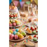 RED KİTCHEN Renkli Boncuklu Ahşap Kokteyl ve Pasta Kürdanı ( 25 Li Paket)