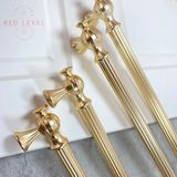Red Level Hitit Metal Kulp Modelleri Mutfak Dolap Çekmece Mobilya Kulbu - Altın - 320 mm
