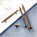 Red Level Rustik Metal Kulp Modelleri Mutfak Dolap Çekmece Mobilya Kulbu - Antik Sarı - 320 mm