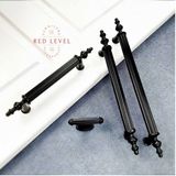 Red Level Rustik Metal Kulp Modelleri Mutfak Dolap Çekmece Mobilya Kulbu - Siyah - 128 mm
