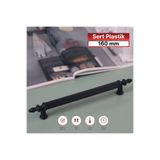 Red Level Rustik Sert Plastik Siyah 160 mm Kulp Modelleri Mutfak Dolap Çekmece Mobilya Kulbu
