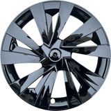 Red Lion Parts Tesla Model Y Juniper (2025+) Uyumlu 19 Inç New Star / Cyber Stil Jant Kapağı Seti - Parlak Siyah (4 Adet)