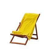 RED PALM Doğa Dostu%100 Pamuk Antibakteriyel Plaj Havlusu Hafif, Su Emici, Hızlı Kuruma, Pratik Taşıma (Sarı)
