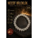 Red Panda Necef Doğal Taş Bileklik Şeffaf Orijinal El Yapımı Arınma Taşı 8 mm Taş Çapı