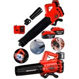 Red-Q Devir Ayarlı Bl Motor 21Volt 3.0Ah 2X Akülü Toz Ot Çalı Yaprak Üfleme Süpürme Makinesi