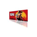 Red Redemption2 Oyun Gaming Klavye Mouse Pad Masa Matı 70X30CM Kaymaz Kauçuk Taban Dikişli Kenar - Option-1 - 0002 - Beyaz