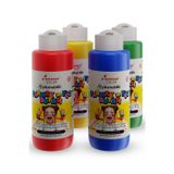 Red Rose Ana Renkler Parmak Boyası 4'lü Set 4x120ml Yıkanabilir, Toksik İçermez, Çocuk Okul Kreş İçin