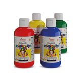 Red Rose Ana Renkler Parmak Boyası 4'lü Set 4x250gr Yıkanabilir, Toksik İçermez, Çocuk Okul Kreş İçin