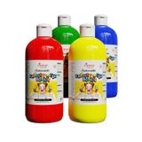 Red Rose Ana Renkler Parmak Boyası 4'lü Set 4x500gr Yıkanabilir, Toksik İçermez, Çocuk Okul Kreş İçin