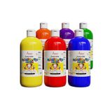 Red Rose Ana Renkler Parmak Boyası 6'lı Set 6x500gr Yıkanabilir, Toksik İçermez, Çocuk Okul Kreş İçin