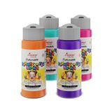 Red Rose Ara Renkler Parmak Boyası 4'lü Set 4x60ml Yıkanabilir, Toksik İçermez, Çocuk Okul Kreş İçin
