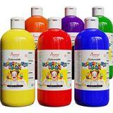 Red Rose Color 6'lı Parmak Boyası Seti 6 x 500 gr Yıkanabilir Toksik İçermez Çocuklar İçin