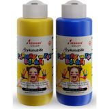 Red Rose Color Sarı Mavi Parmak Boyası 2'li Set 2 x 100 ml