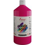 Red Rose Fuşya Akrilik Boya 1000 gr Dekoratif Hobi Amaçlı Sanatsal Canlı Renkler